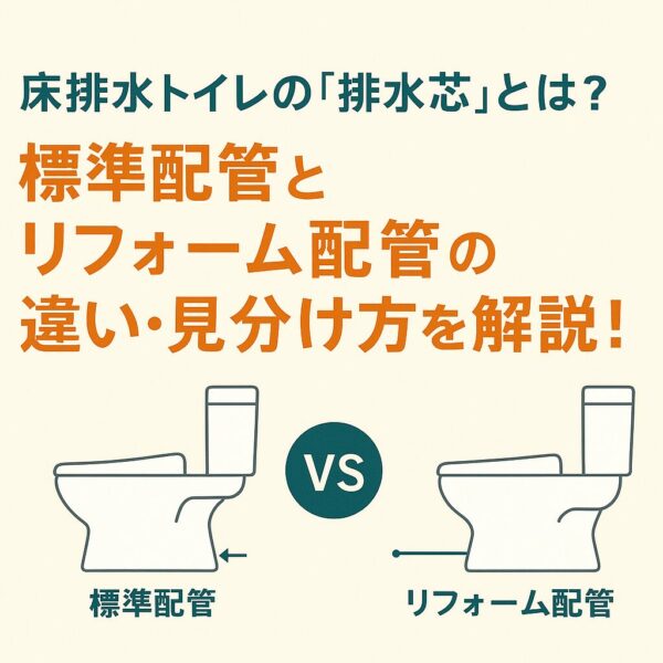 床排水トイレの「排水芯」とは？